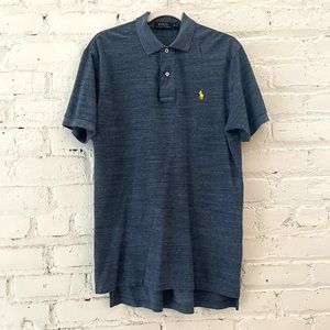 Polo by Ralph Lauren - Men’s Navy Polo with Step Hem